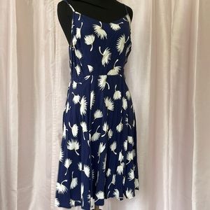Navy blue Flowey dress and medium